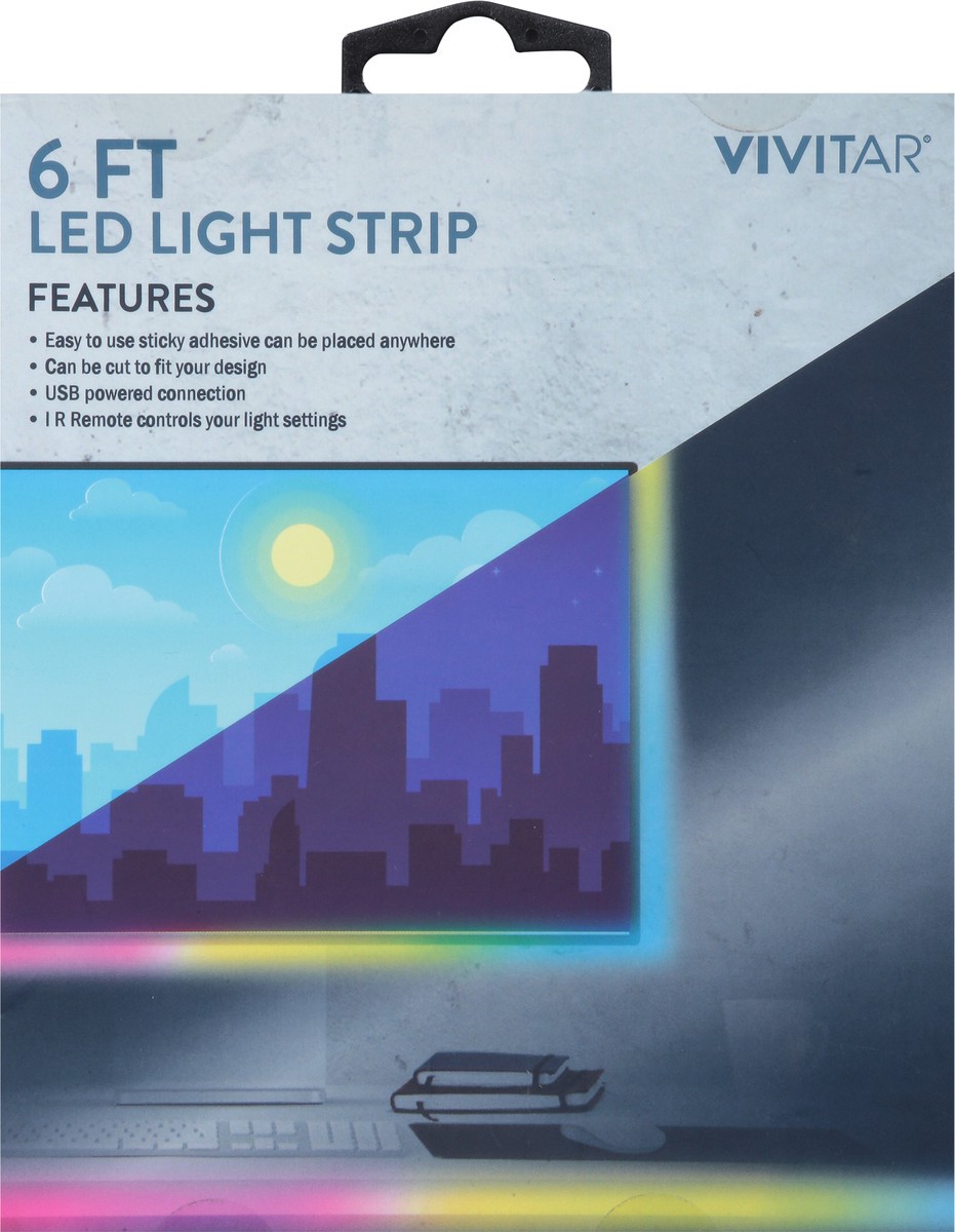 slide 6 of 11, Vivitar 6 Foot LED Light Strip 1 ea, 1 ct