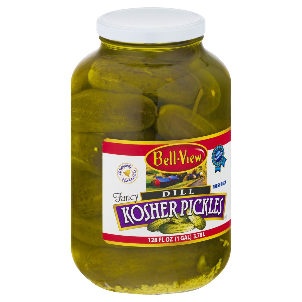 slide 4 of 13, Bell-View Fresh Pack Dill Kosher Pickles 128 oz, 128 oz