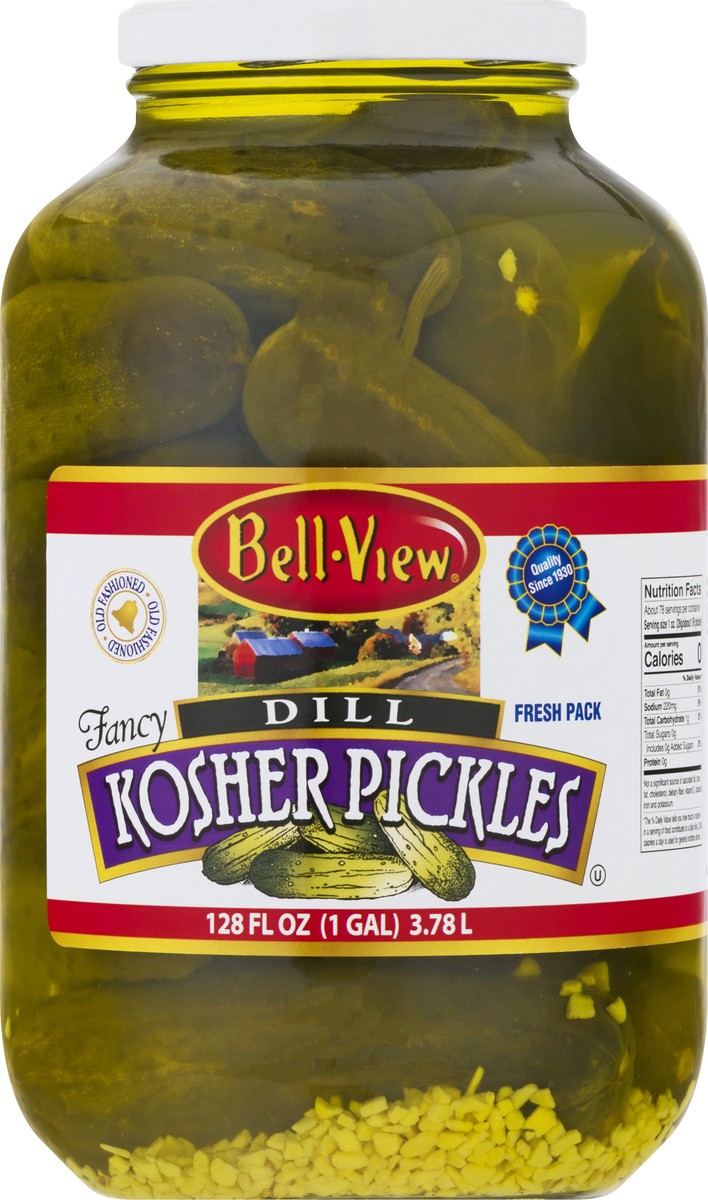 slide 7 of 13, Bell-View Fresh Pack Dill Kosher Pickles 128 oz, 128 oz