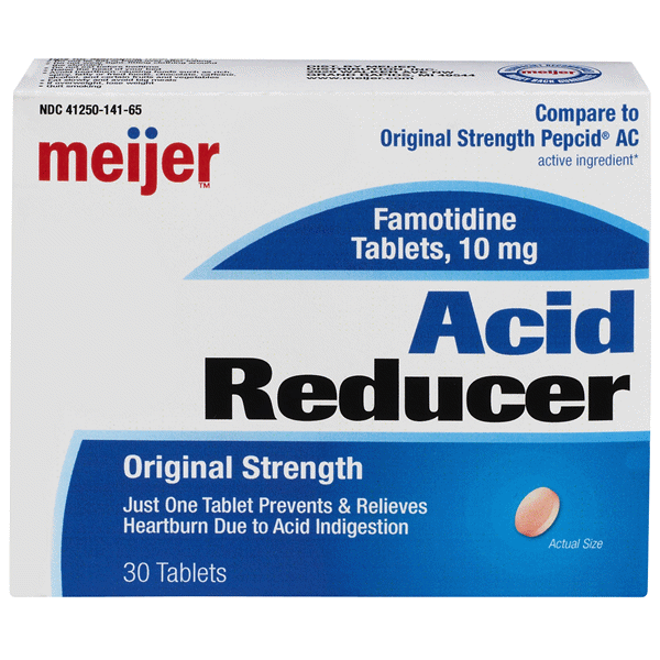 Meijer Brand Famotidine Antacid Tablets 30 ct | Shipt