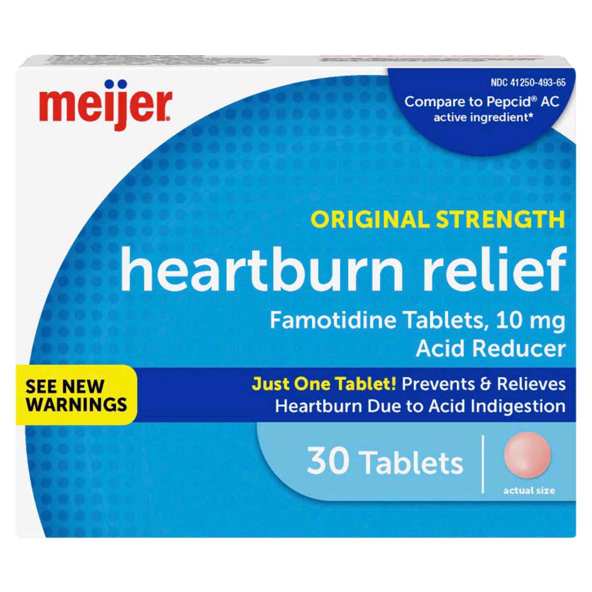 slide 1 of 25, Meijer Heartburn Relief, 30 ct