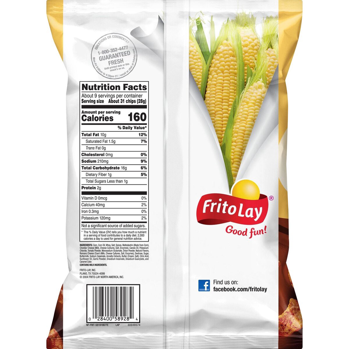 slide 5 of 6, Fritos Flavored Corn Chips Chili Cheese 9.25 Oz, 9.25 oz