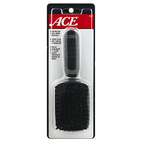 slide 1 of 1, Ace Hairbrush Club Boar Bristles Black - Each, 1 ct