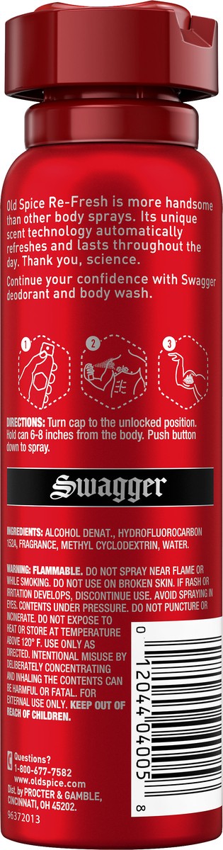 slide 2 of 3, Old Spice Swagger Body Spray 3.75 oz, 3.75 oz