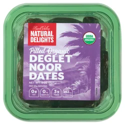 Natural Delights Organic Pitted Deglet Noor Dates, 8 Oz