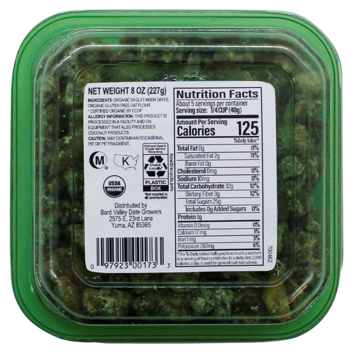 slide 5 of 5, Natural Delights Organic Chopped Deglet Noor, 8 oz, 8 oz