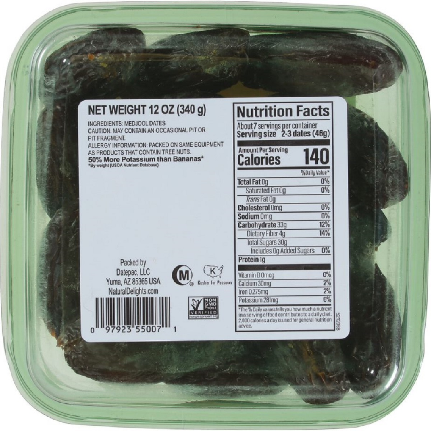 slide 2 of 4, Natural Delights Pitted Fresh Medjool Dates 12 oz, 12 oz