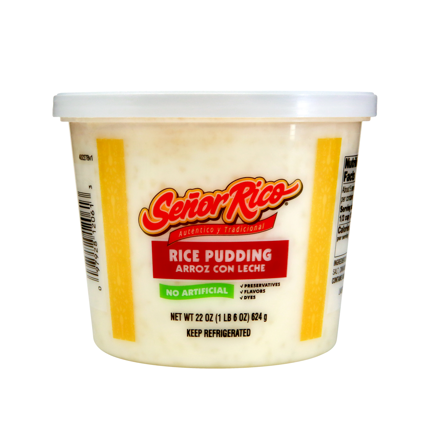 slide 1 of 2, Senor Rico Rice Pudding, 19 oz