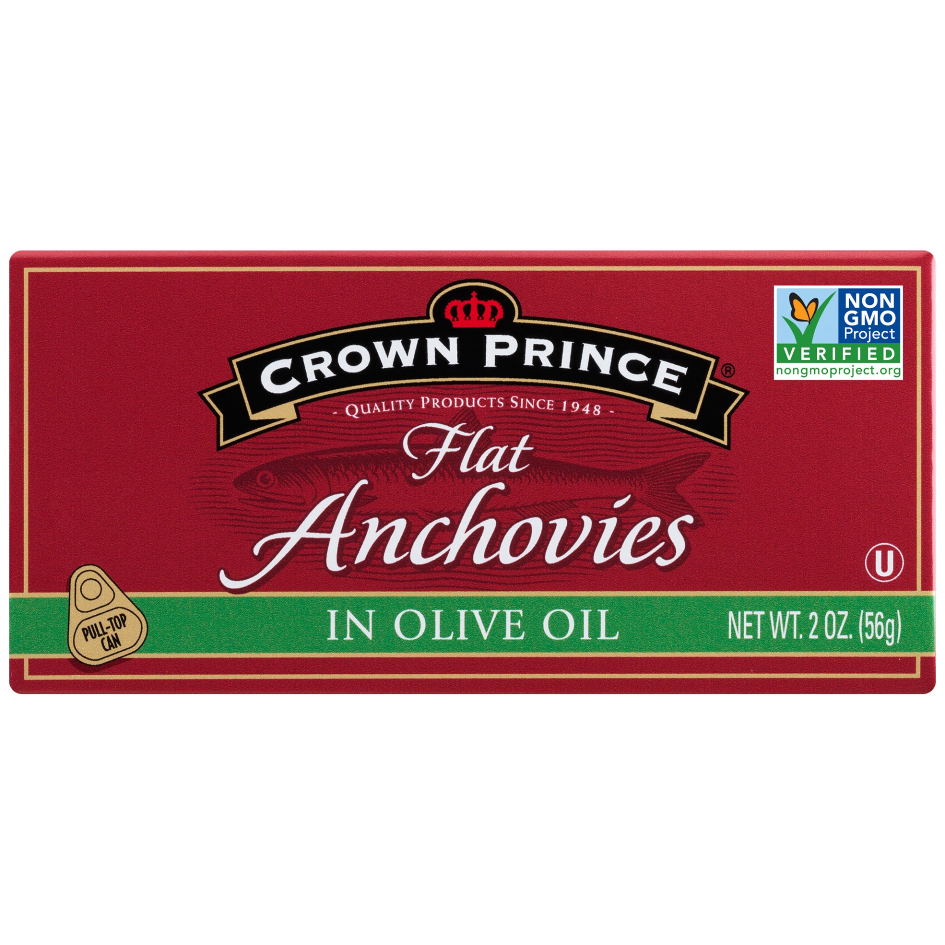 slide 1 of 2, Crown Prince Flat Anchovies, 4 ct; 2 oz