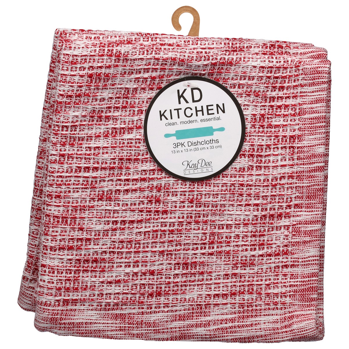 slide 9 of 11, Kay Dee Dishcloths Samba Red, 3 ct