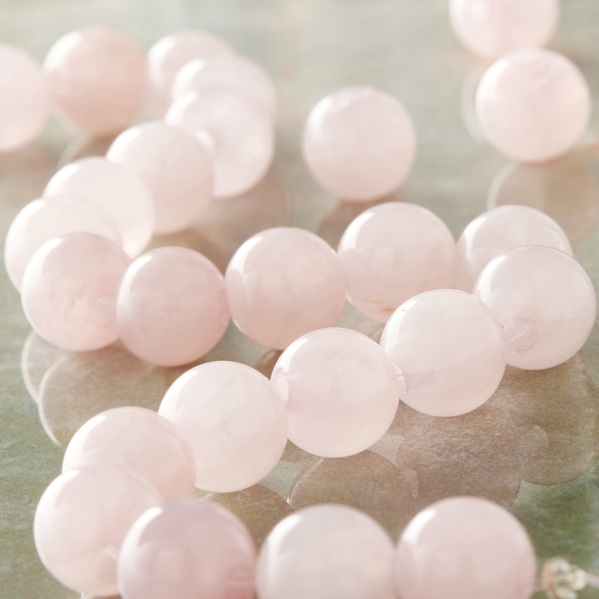 slide 2 of 3, Rose Quartz Round Beads, 10mm By Bead Landing, 10mm