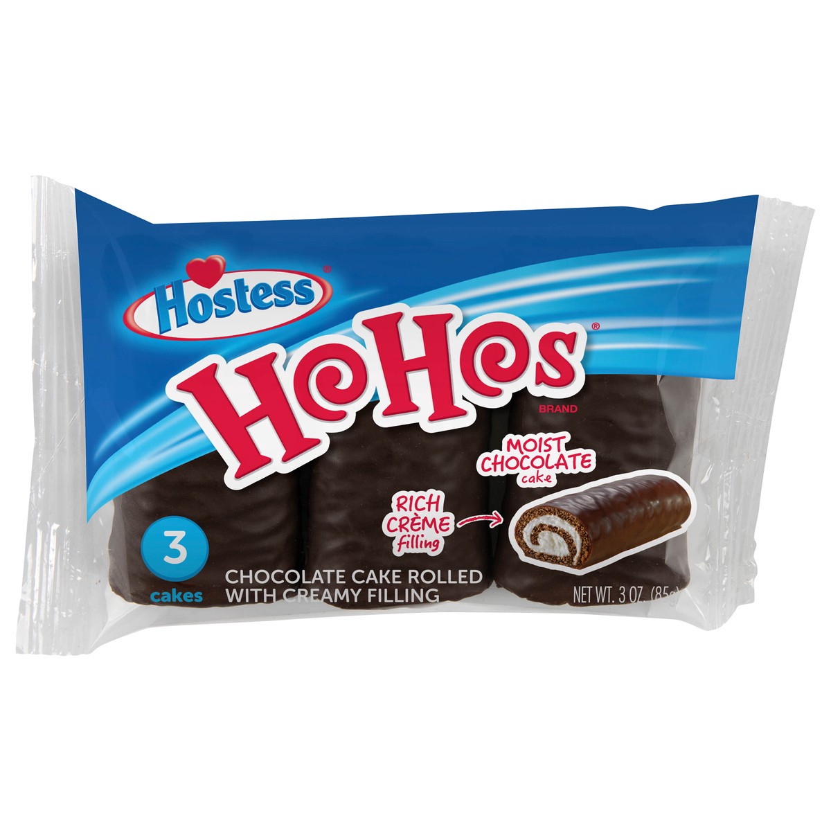 slide 1 of 11, HOSTESS HOHOS Single Serve 3 Count 3 oz, 3 ct; 3 oz