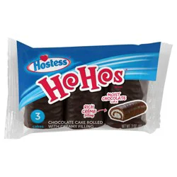 HOSTESS HOHOS, Chocolate Snack Cakes, Single Serve, 3 oz, 3 Count