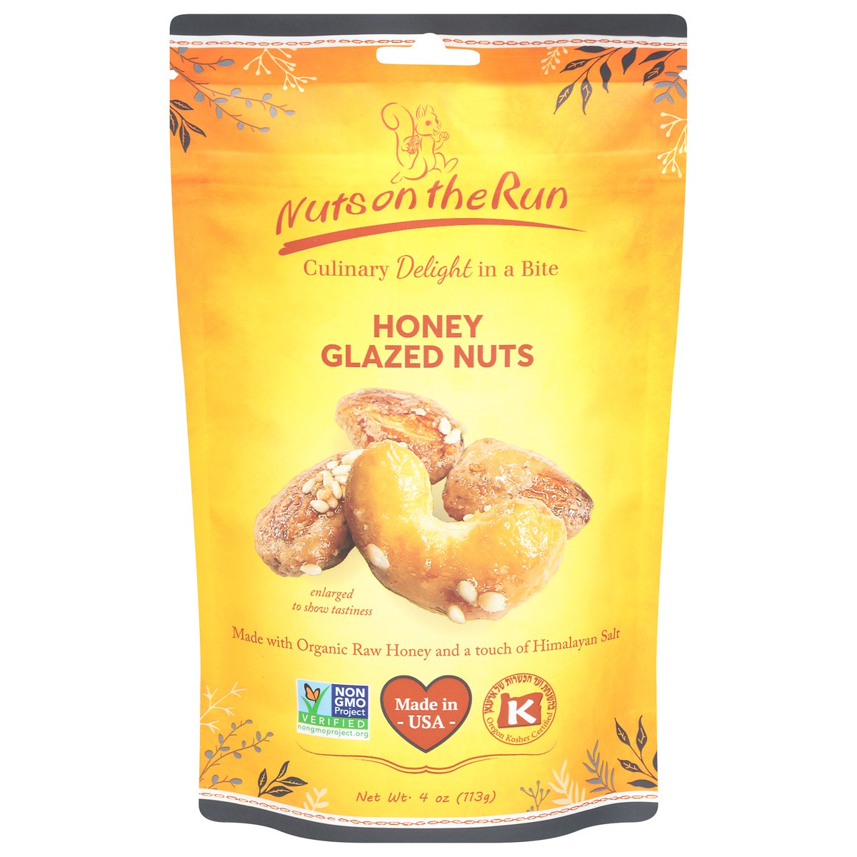 slide 9 of 15, Nuts on the Run Honey Glazed Nuts 4 oz, 