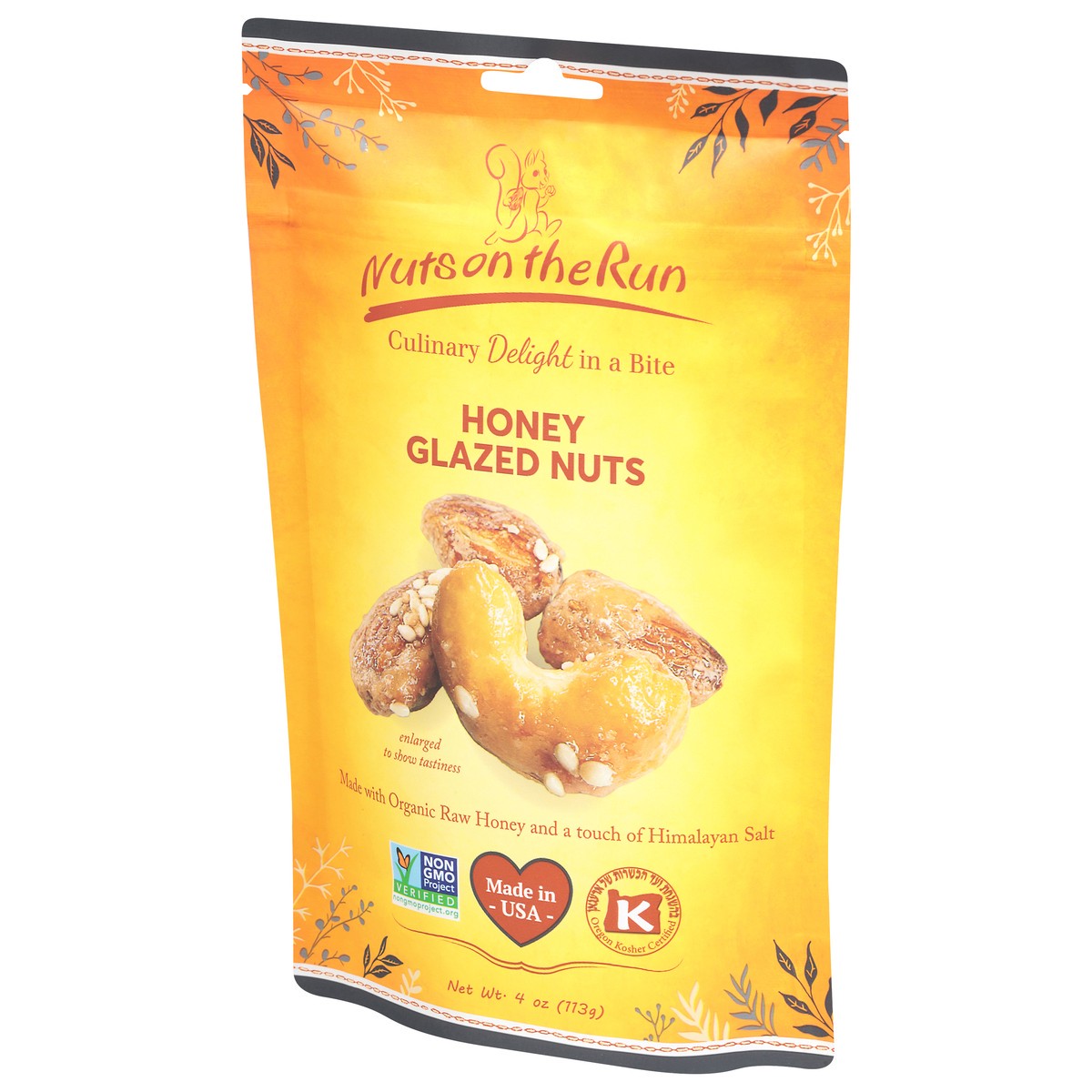slide 13 of 15, Nuts on the Run Honey Glazed Nuts 4 oz, 