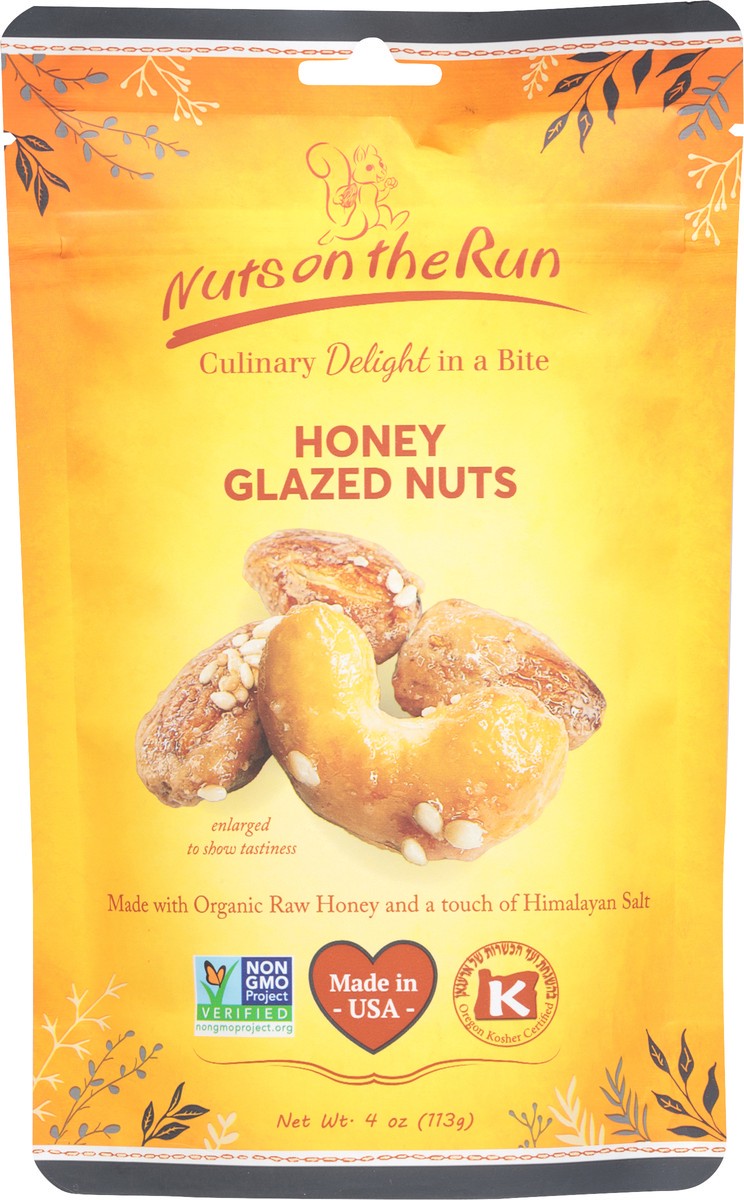 slide 4 of 15, Nuts on the Run Honey Glazed Nuts 4 oz, 
