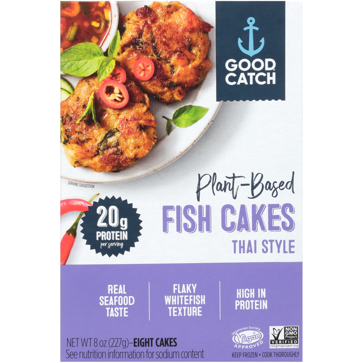 slide 3 of 14, Good Catch Cakes Fish Plant Thai 8 Oz, 1 ct