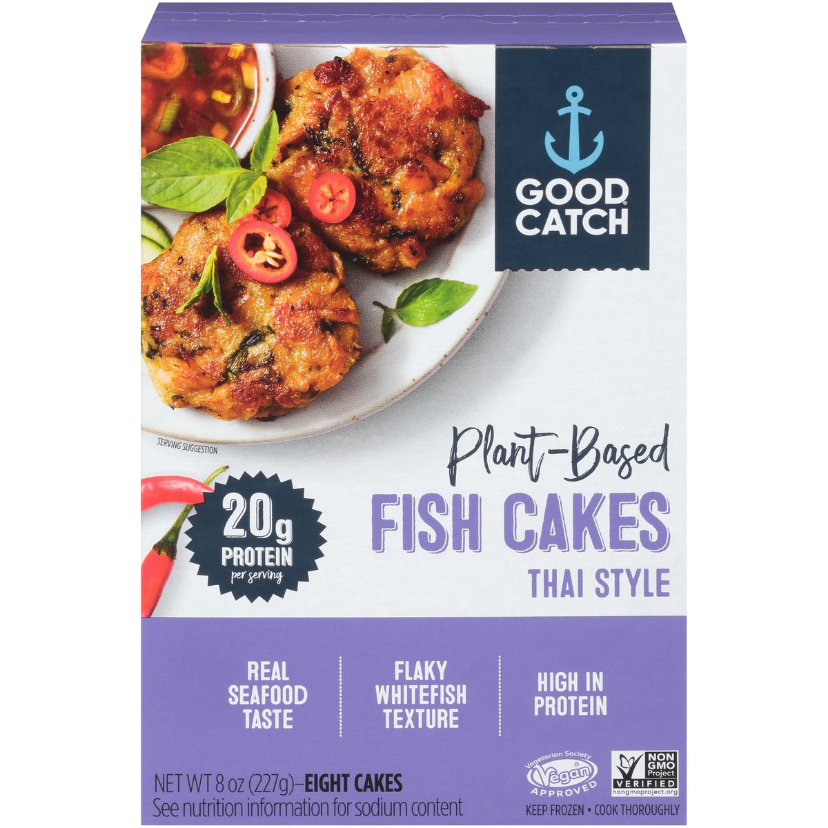 slide 1 of 14, Good Catch Cakes Fish Plant Thai 8 Oz, 1 ct