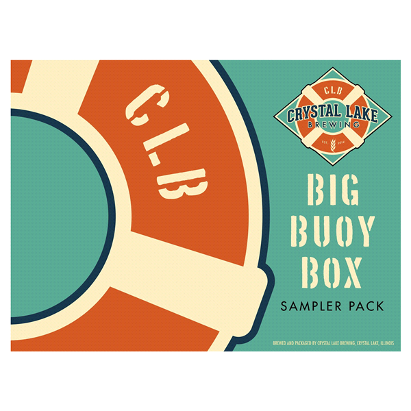 slide 1 of 1, Crystal Lake Brewing Big Buoy Box Sampler Pack Beer, 12 ct; 12 oz