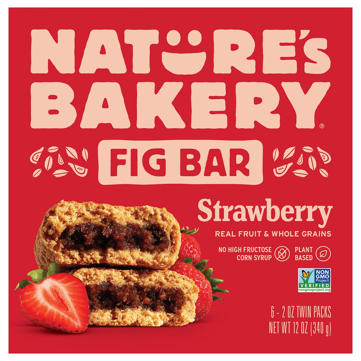 slide 1 of 9, Nature's Bakery Strawberry Whole Wheat Fig Bars, Snack Bars, 6 Ct, 6 ct