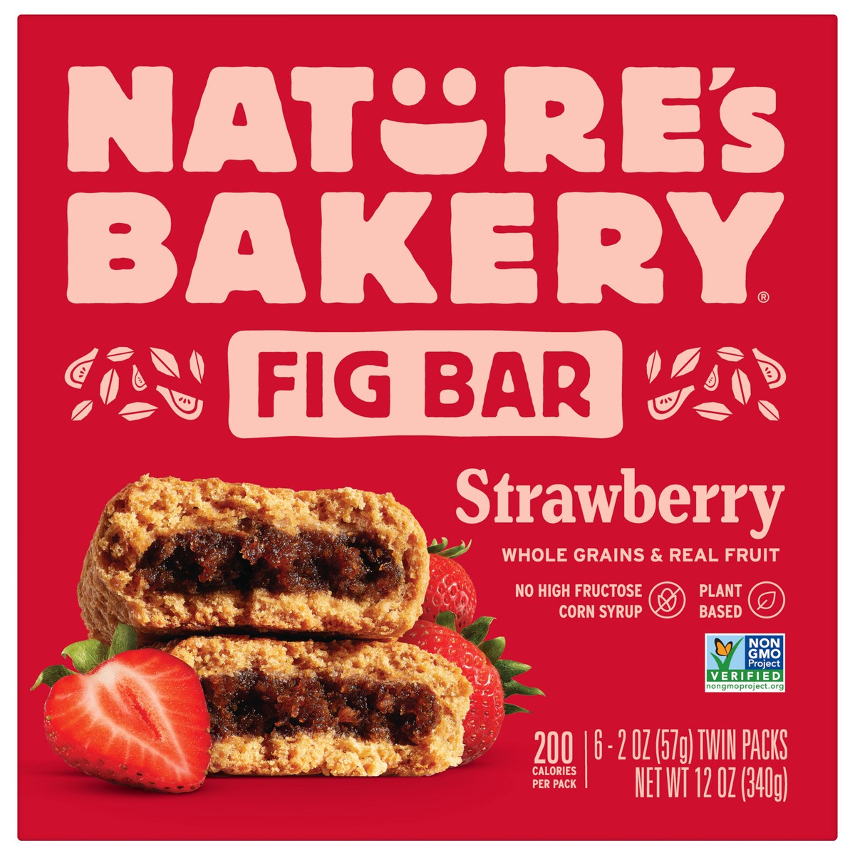 slide 1 of 9, Nature's Bakery Strawberry Whole Wheat Fig Bars, Snack Bars, 6 Ct, 6 ct; 2 oz