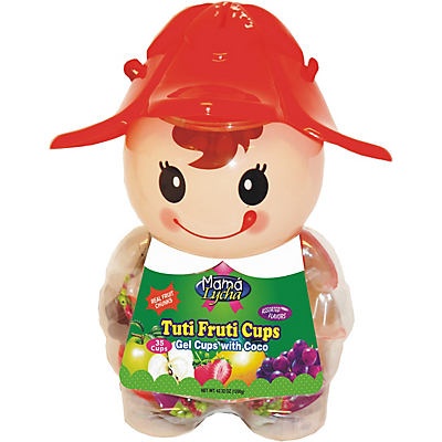 slide 1 of 1, Mama Lycha Tuti Fruti Cups Red, Assorted Flavors Included, 42.32 oz