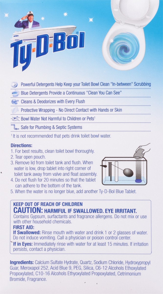 slide 8 of 9, Ty-D-Bol Value Pack Blue Tablets Value Pack 5 - 1.4 oz Tablets, 5 ct