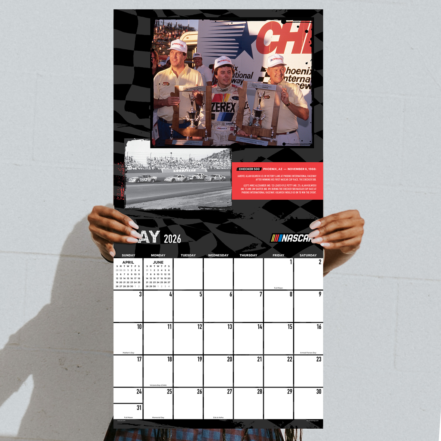 slide 2 of 2, 2026 Nascar Best Races Wall Calendar, 1 ct