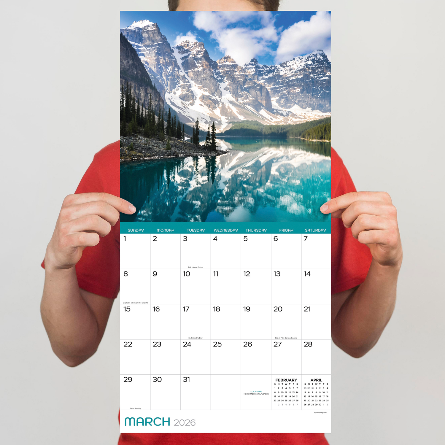 slide 2 of 2, 2026 Mountains Wall Calendar, 1 ct