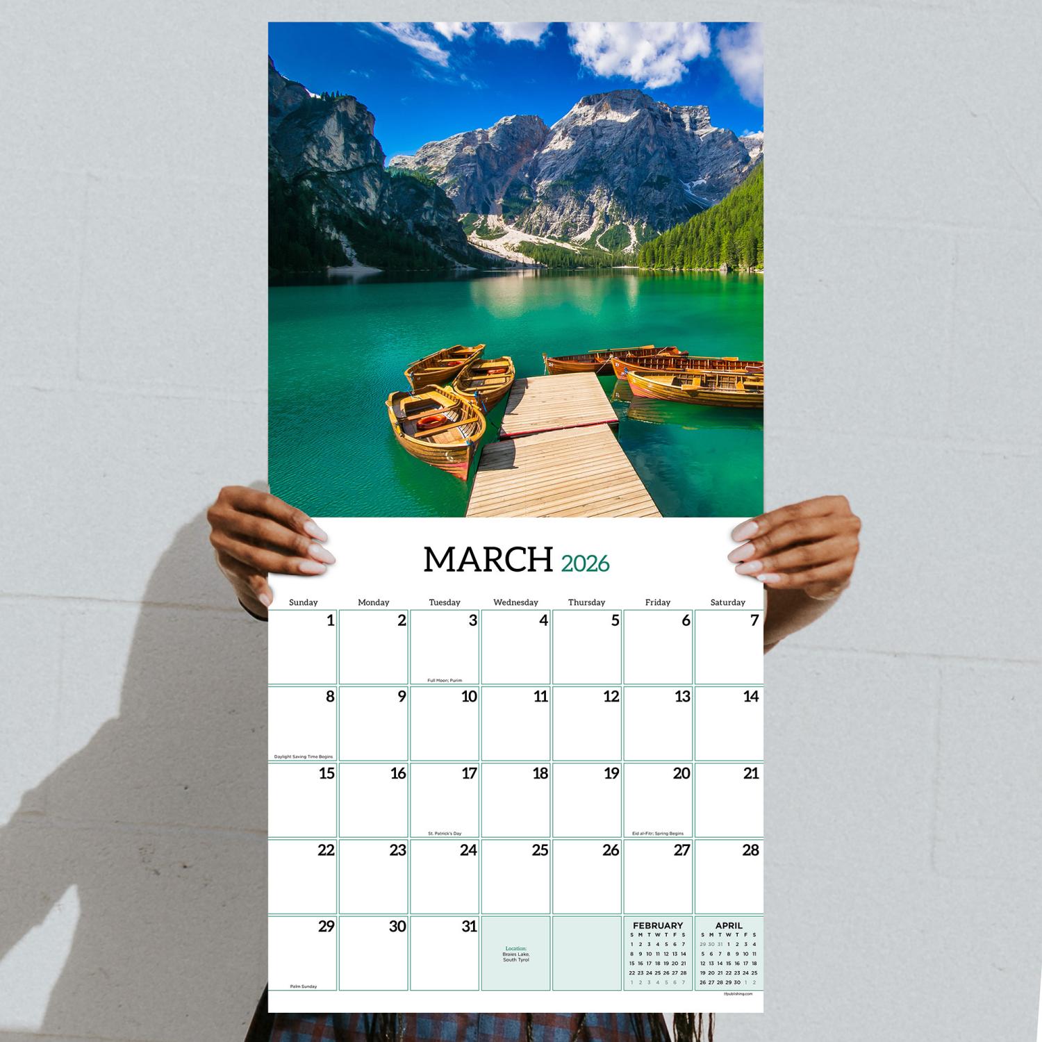 slide 2 of 2, 2026 Italy Wall Calendar, 1 ct