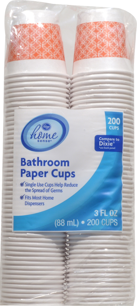 slide 1 of 1, Kroger Home Sense Bath Cups, 200 ct; 3 oz