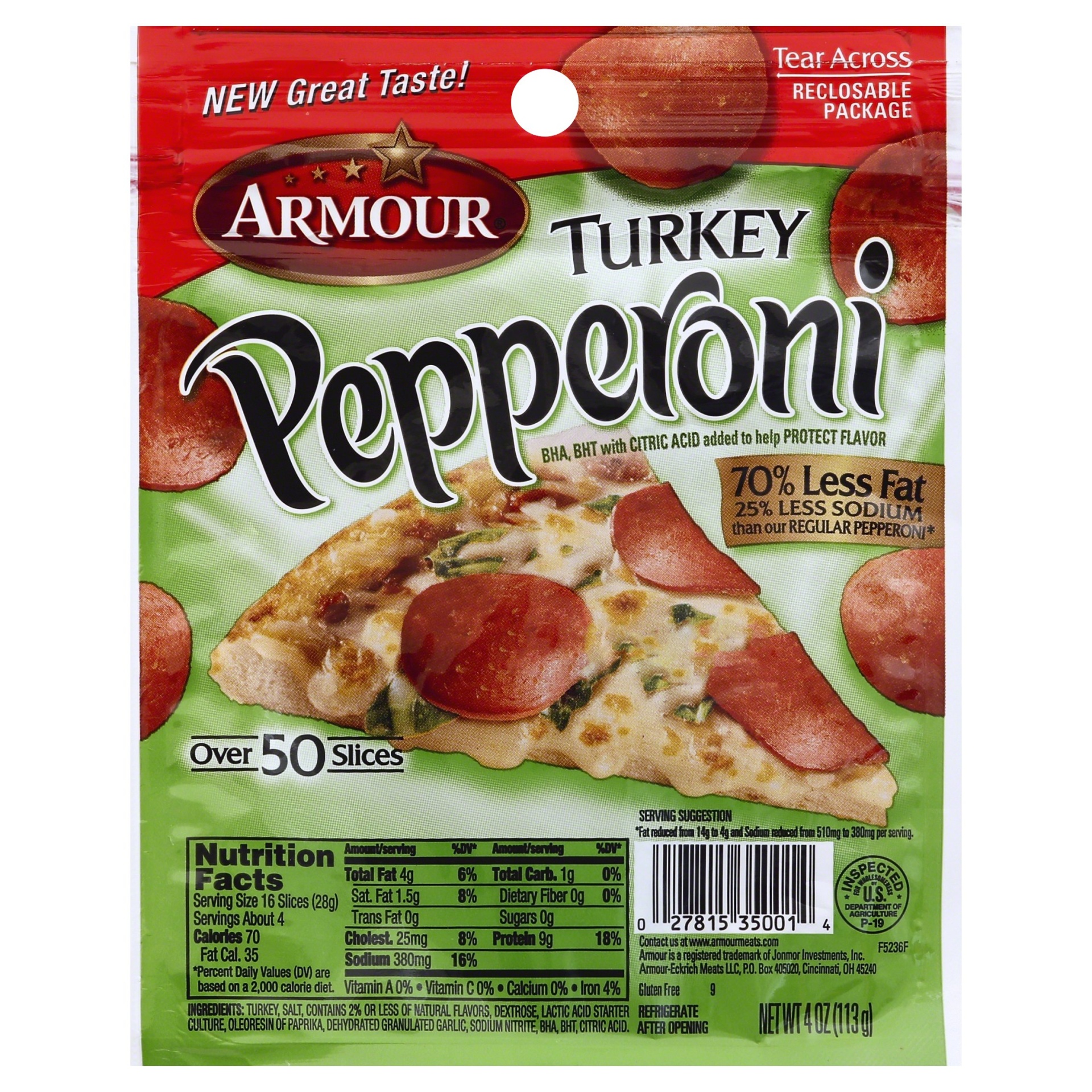 slide 1 of 7, Armour Turkey Pepperoni, 4 oz