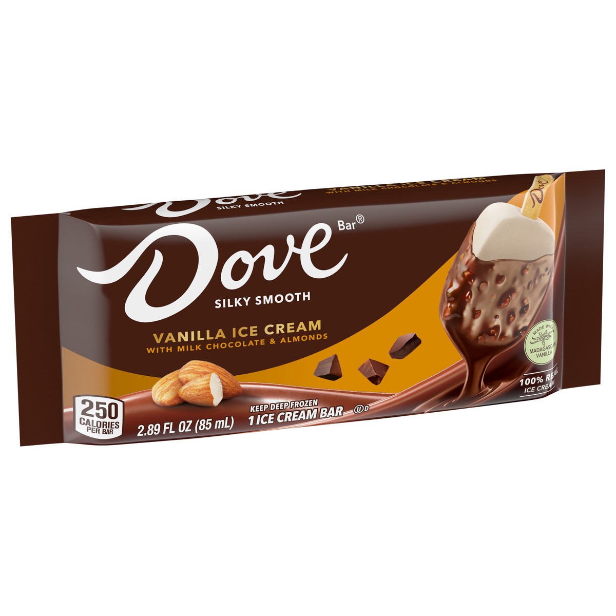 slide 7 of 9, Dove Almond Ice Cream Bar, 2.89 fl oz