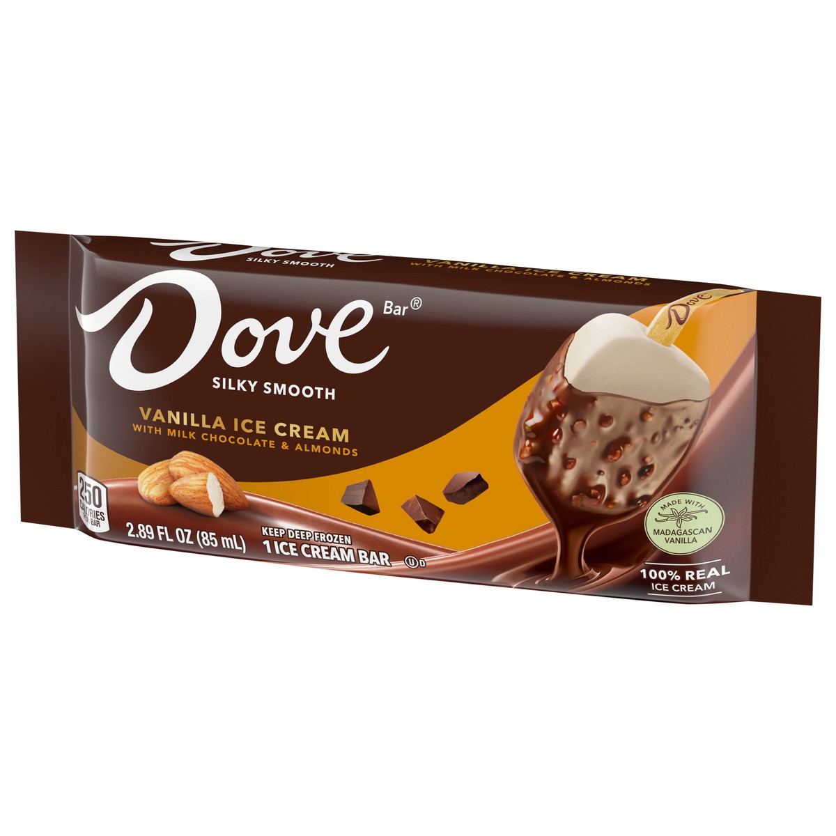 slide 4 of 9, Dove Almond Ice Cream Bar, 2.89 fl oz