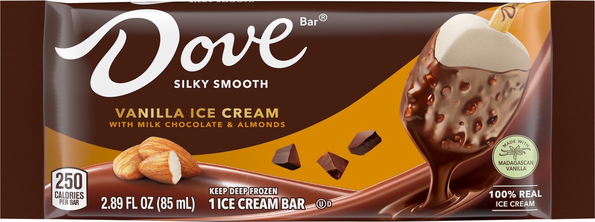 slide 8 of 9, Dove Almond Ice Cream Bar, 2.89 fl oz