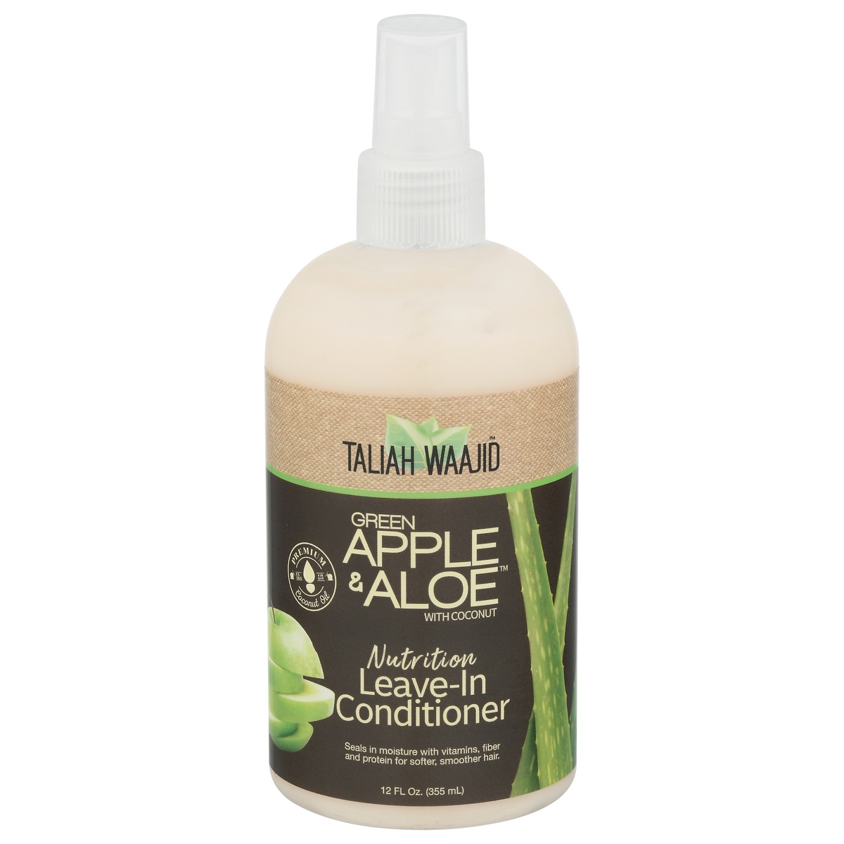 slide 1 of 1, Taliah Waajid Green Apple & Aloe Nutrition Leave in Conditioner, 12 oz