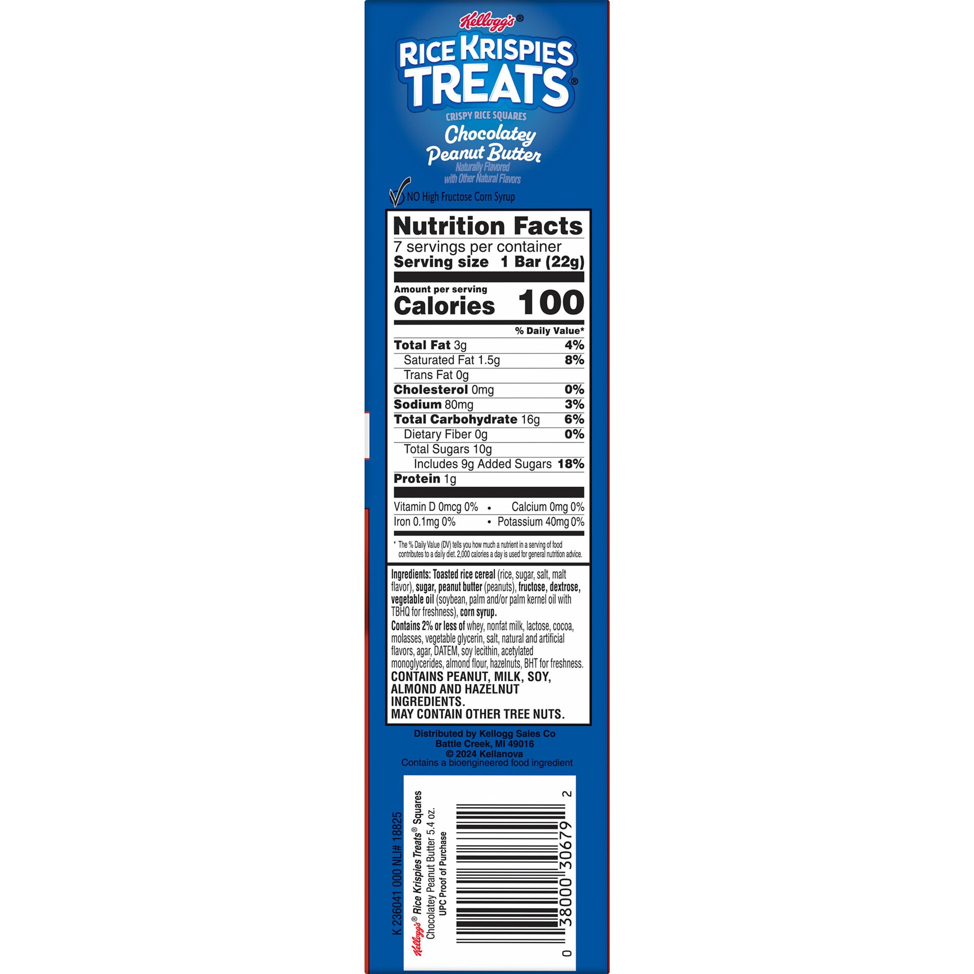 slide 5 of 7, Rice Krispies Treats Chocolatey Peanut Butter Crispy Rice Squares, 5.4 oz