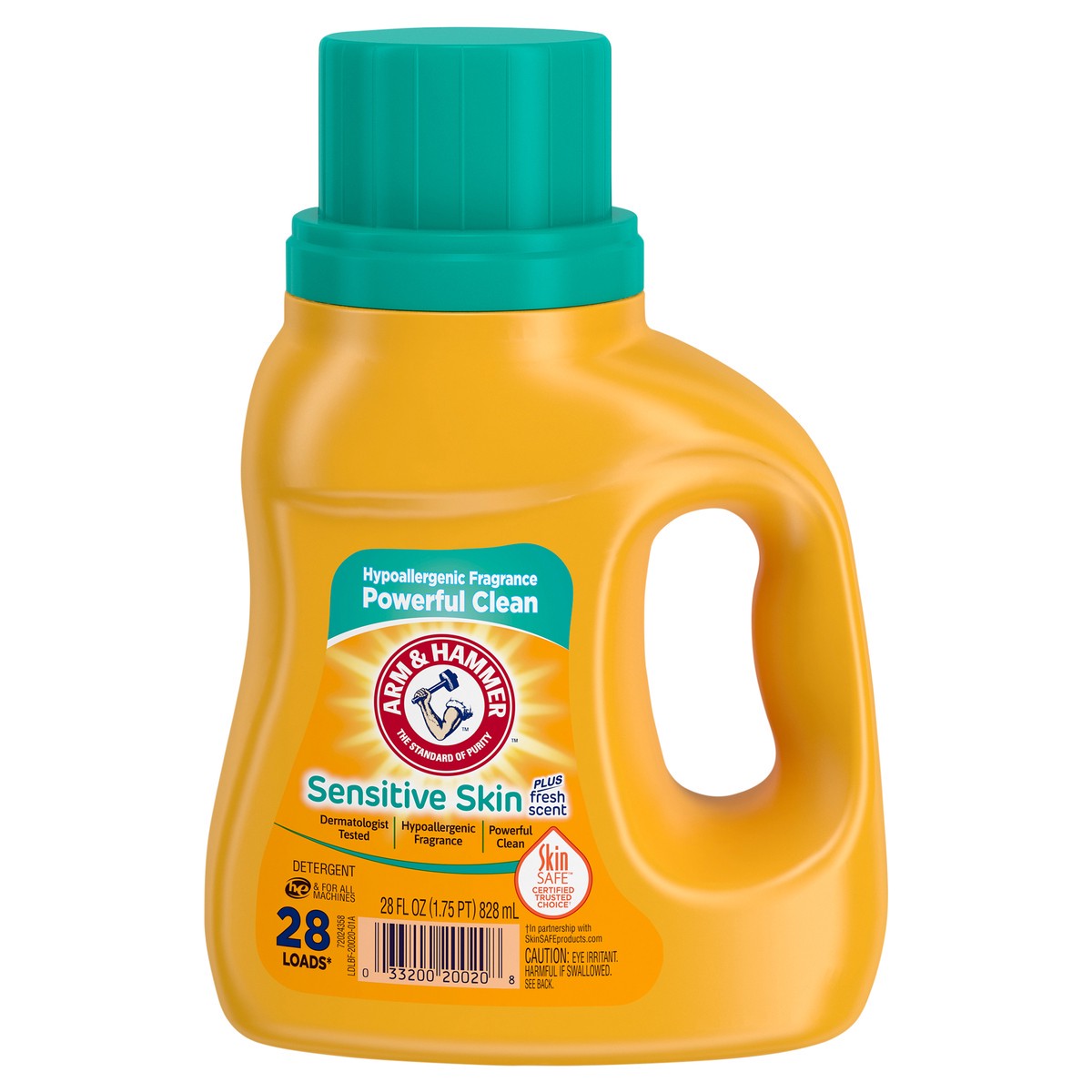 slide 3 of 13, ARM & HAMMER Sensitive Skin Plus Fresh Scent, 28 Loads Liquid Laundry Detergent, 28 Fl oz, 28 fl oz