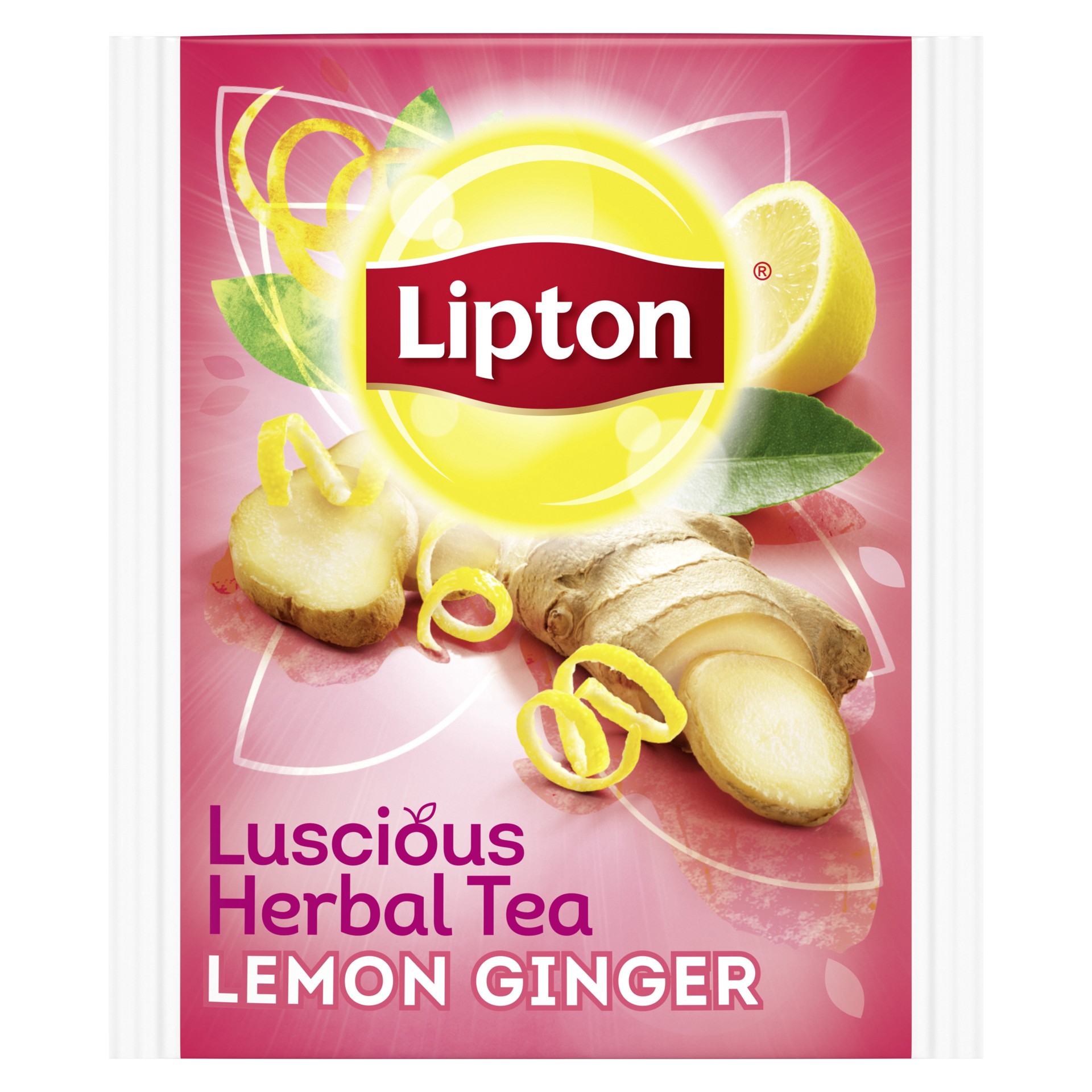 slide 1 of 5, Lipton Herbal Tea Bags Lemon Ginger, 20 ct, 20 ct