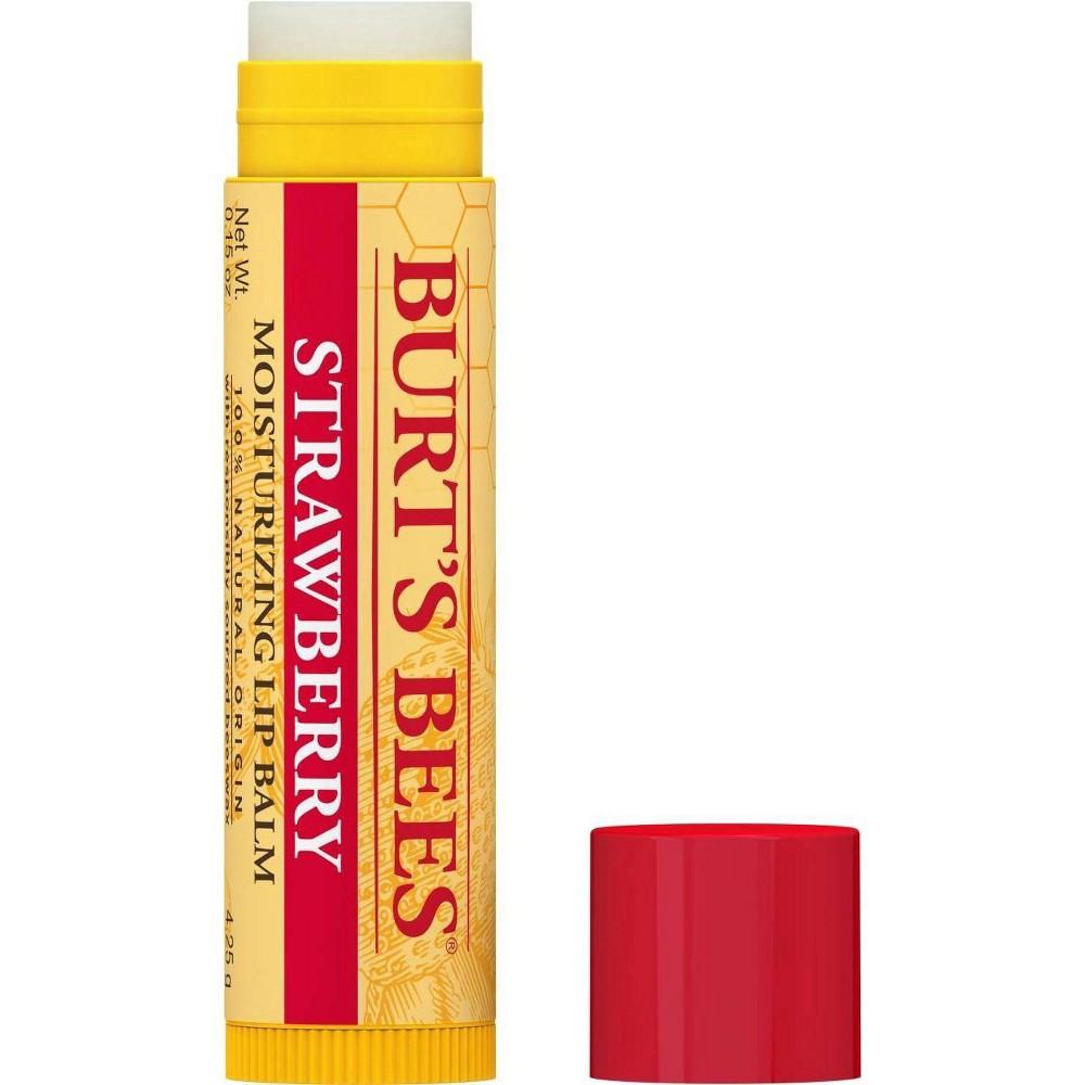 slide 13 of 15, Burt's Bees Moisturizing Strawberry Lip Balm 0.15 oz, 0.15 oz