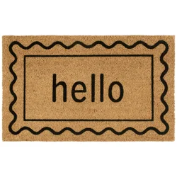 Hello Coir Doormat