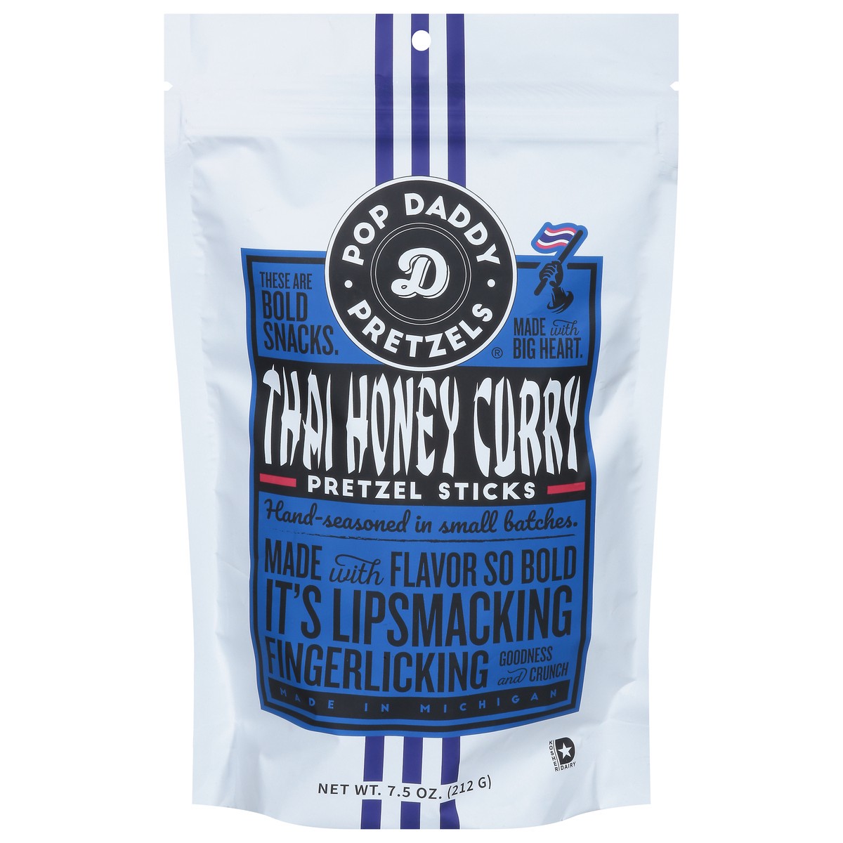 slide 1 of 13, Pop Daddy Thai Honey Curry Pretzel Sticks 7.5 oz, 7.5 oz