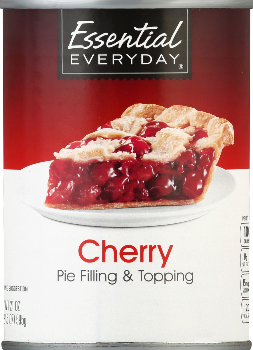 slide 2 of 6, Essential Everyday Cherry Solid Pak Pie Filling, 21 oz