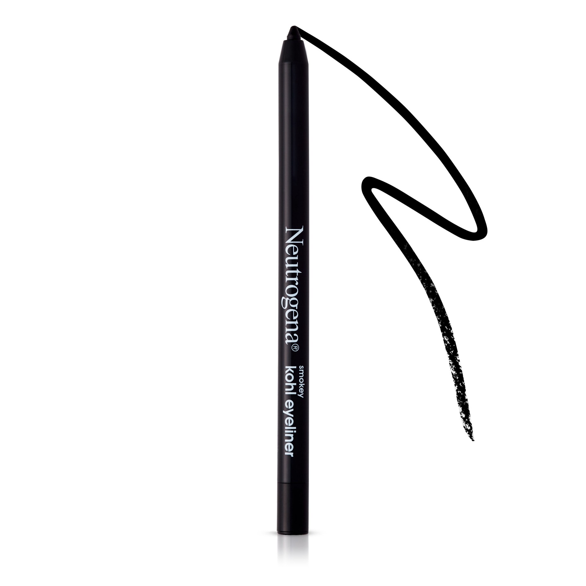 slide 2 of 9, Neutrogena Smokey Kohl Eyeliner with Antioxidant Vitamin E, Water-Resistant & Smooth-Gliding Eyeliner Makeup, Jet Black, 0.014 oz, 0.014 oz