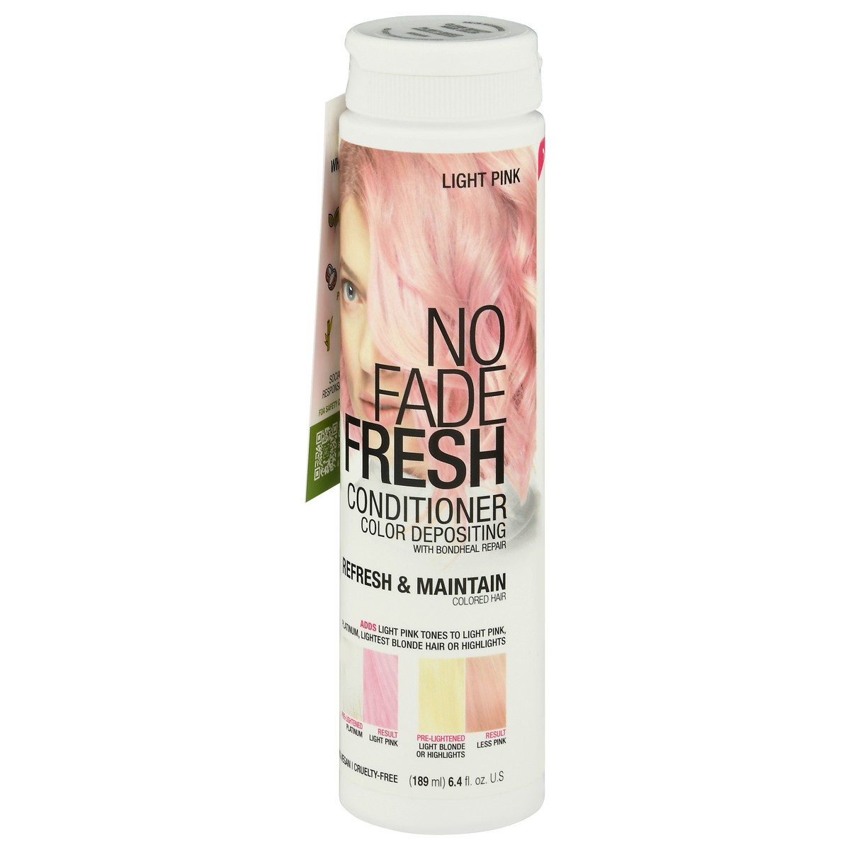 slide 3 of 9, No Fade Fresh Light Pink Color Depositing Conditioner With Bondheal Bond Rebuilder, 6.4 oz