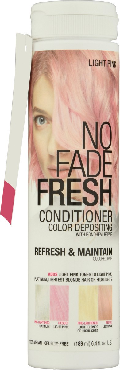 slide 6 of 9, No Fade Fresh Light Pink Color Depositing Conditioner With Bondheal Bond Rebuilder, 6.4 oz