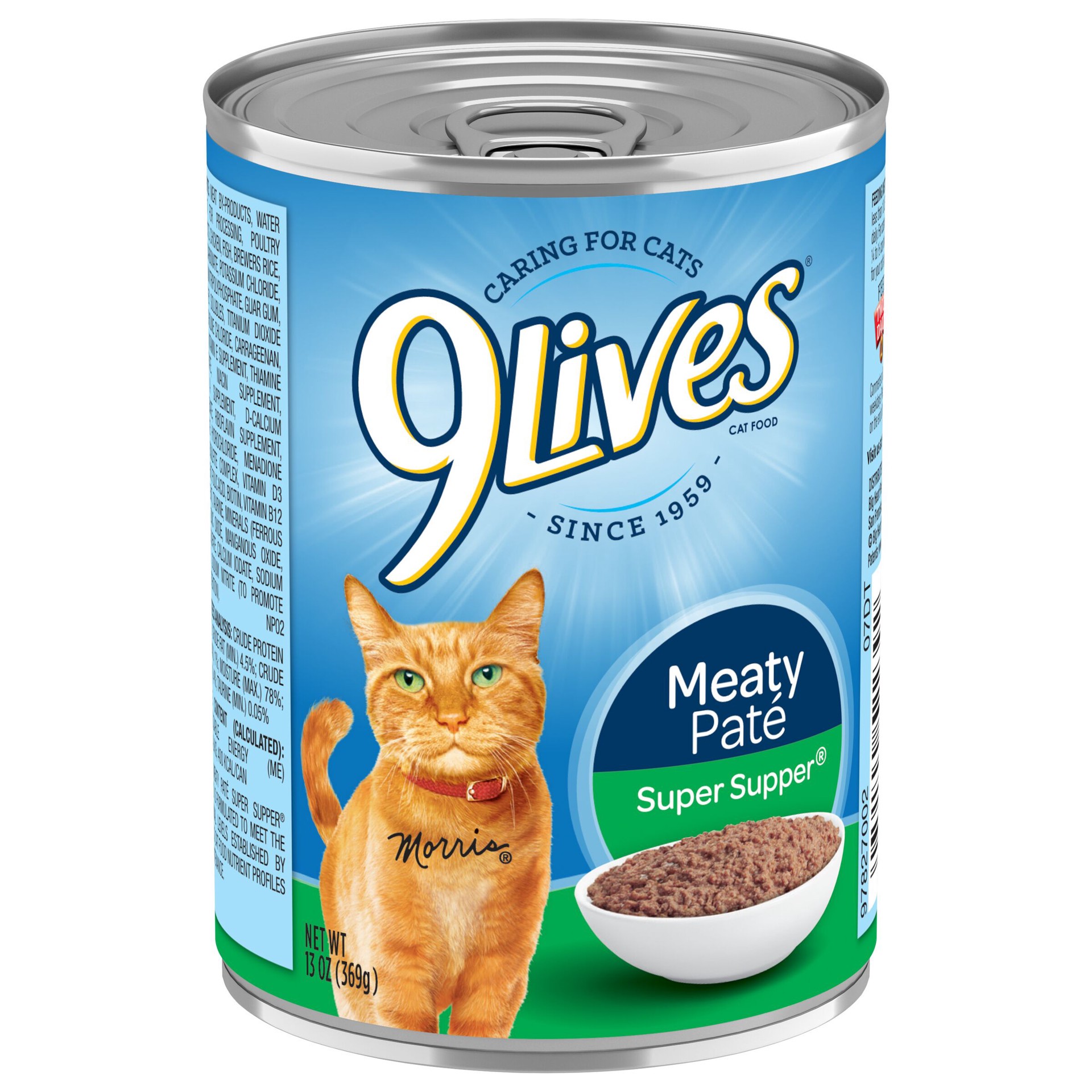 slide 3 of 5, 9Lives Meaty Paté Super Supper Wet Cat Food, 13-Ounce, 13 oz