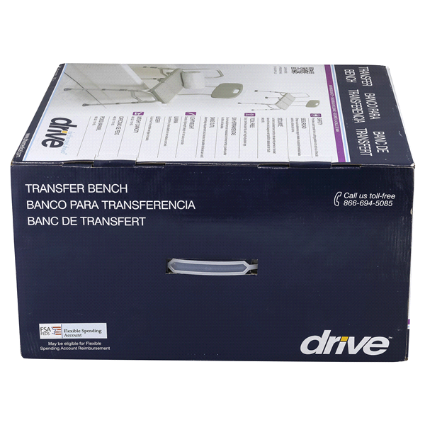 slide 7 of 21, Drive Medical Three Piece Transfer Bench, 1 ct