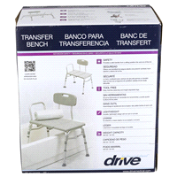 slide 12 of 21, Drive Medical Three Piece Transfer Bench, 1 ct