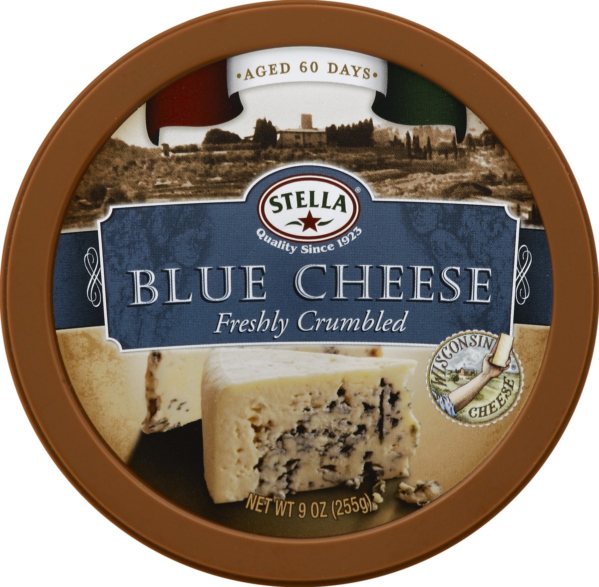 slide 3 of 3, Stella Crumbled Blue Cheese 9 oz, 9 oz